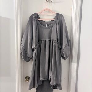 Free people sunchild pullover sweatshirt dress